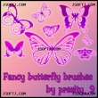 تحميل فرش فوتوشوب فراشات ملونة 7 Fancy Butterfly Brushes