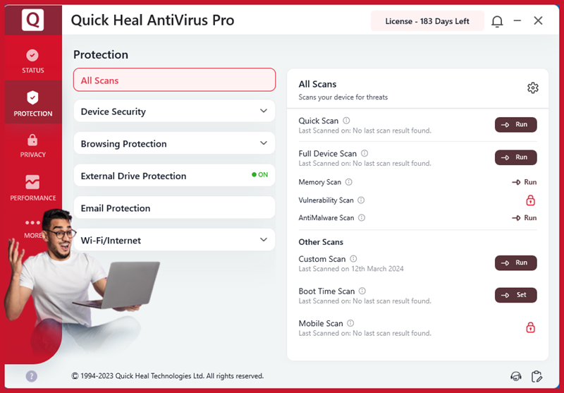 تنزيل برنامج Quick Heal Antivirus Pro اخر اصدار