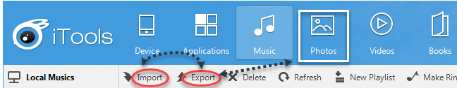 iTools Transfer photos from iPhone to computer