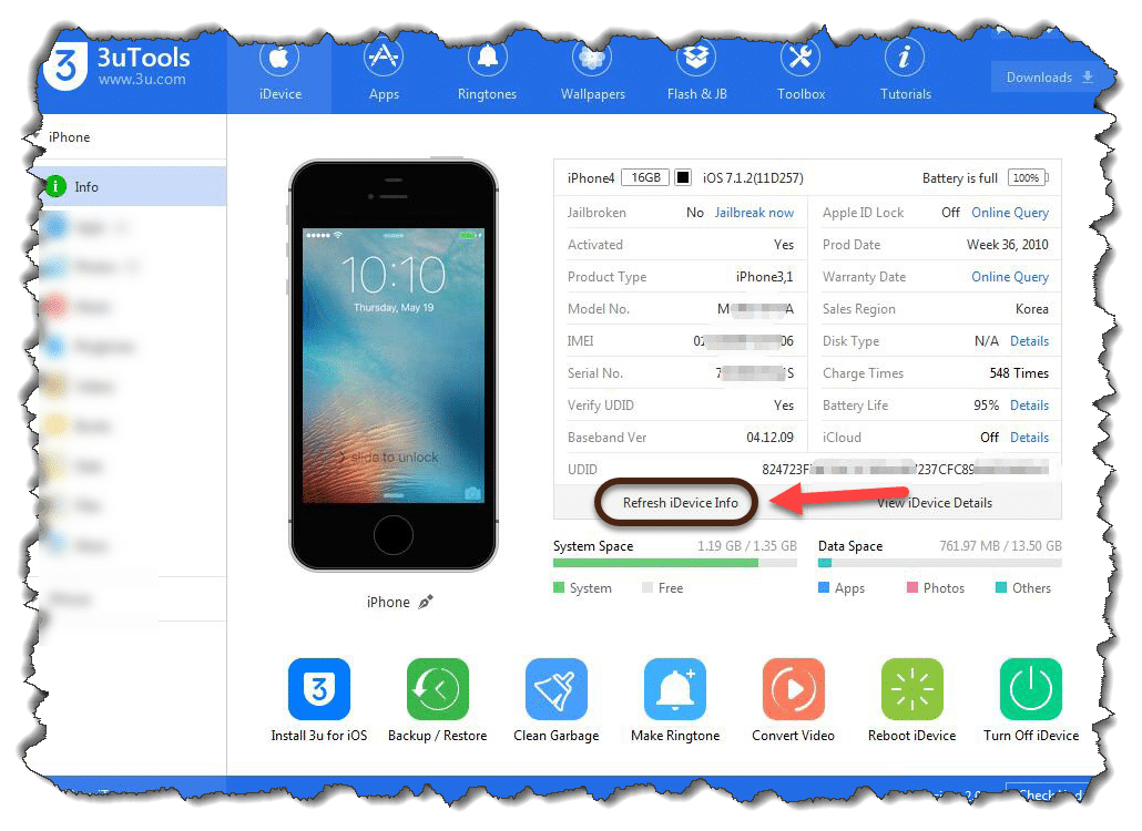 كيفية عرض معلومات iPhone باستخدام 3uTools